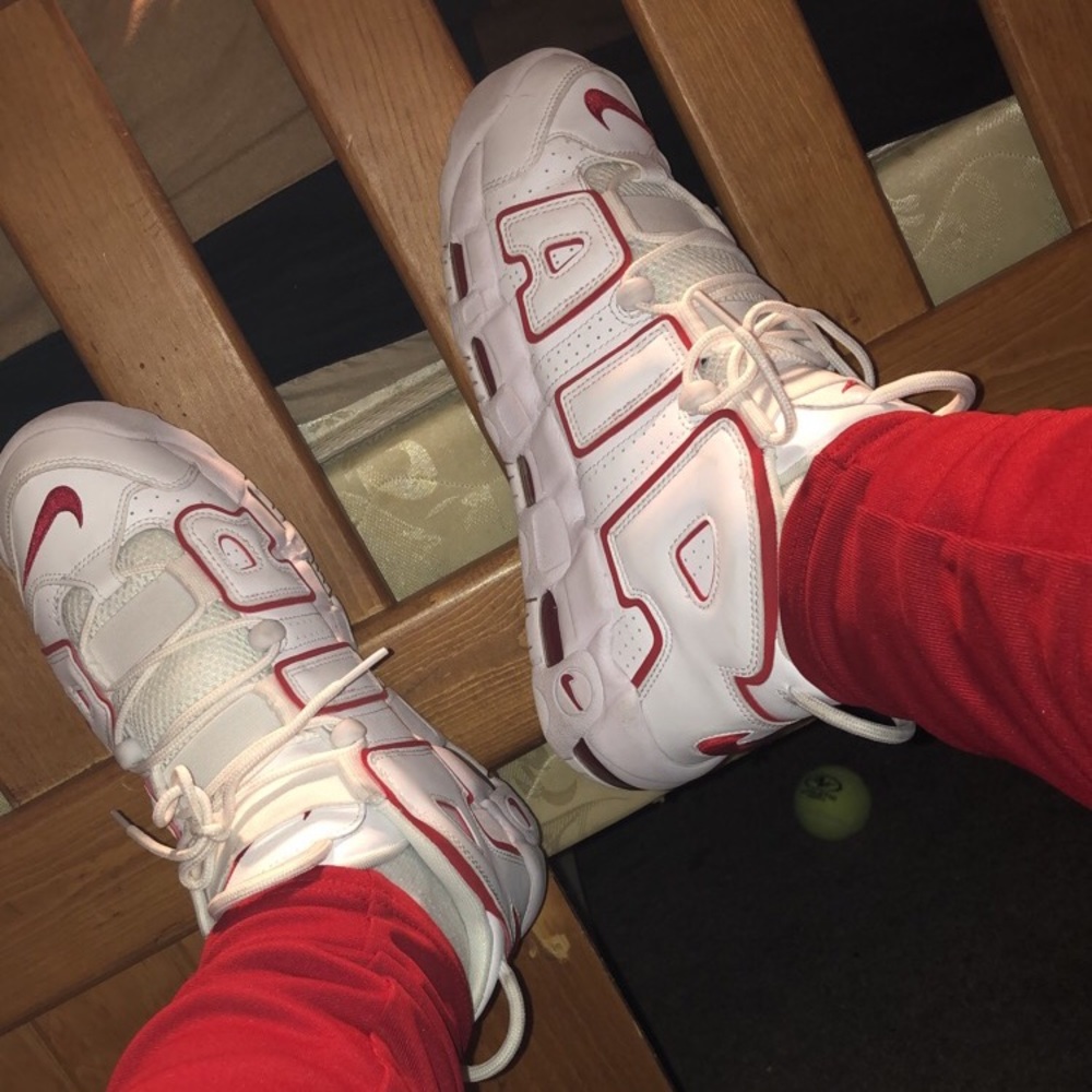 Nike Air Uptempo white&red